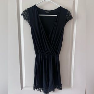 Topshop Black Romper